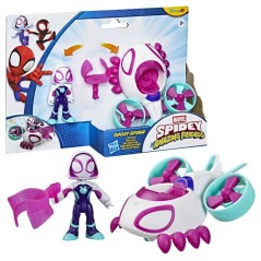 Véhicule Hélico de Ghost-Spider avec figurine de 7,5 cm et accessoi