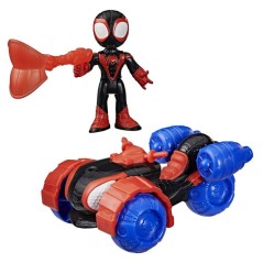 Spidey Véhicule Techno-Quad et figurine Miles « Spin » Morales de