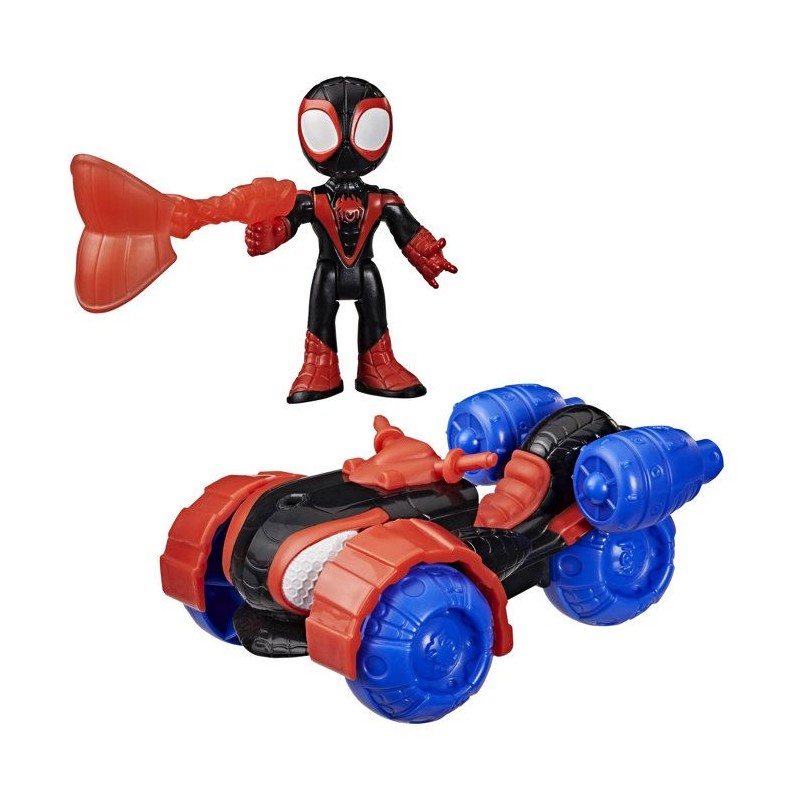 Spidey Véhicule Techno-Quad et figurine Miles « Spin » Morales de
