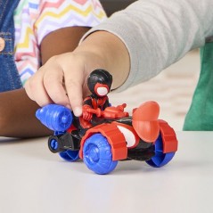 Spidey Véhicule Techno-Quad et figurine Miles « Spin » Morales de