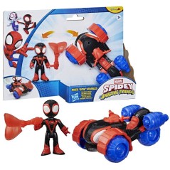 Spidey Véhicule Techno-Quad et figurine Miles « Spin » Morales de