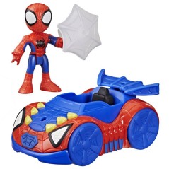 Véhicule Arachno-Bolide de Spidey avec Figurine de 7,5 cm et Accessoi