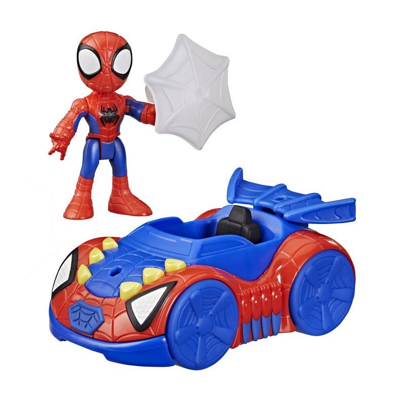Véhicule Arachno-Bolide de Spidey avec Figurine de 7,5 cm et Accessoi