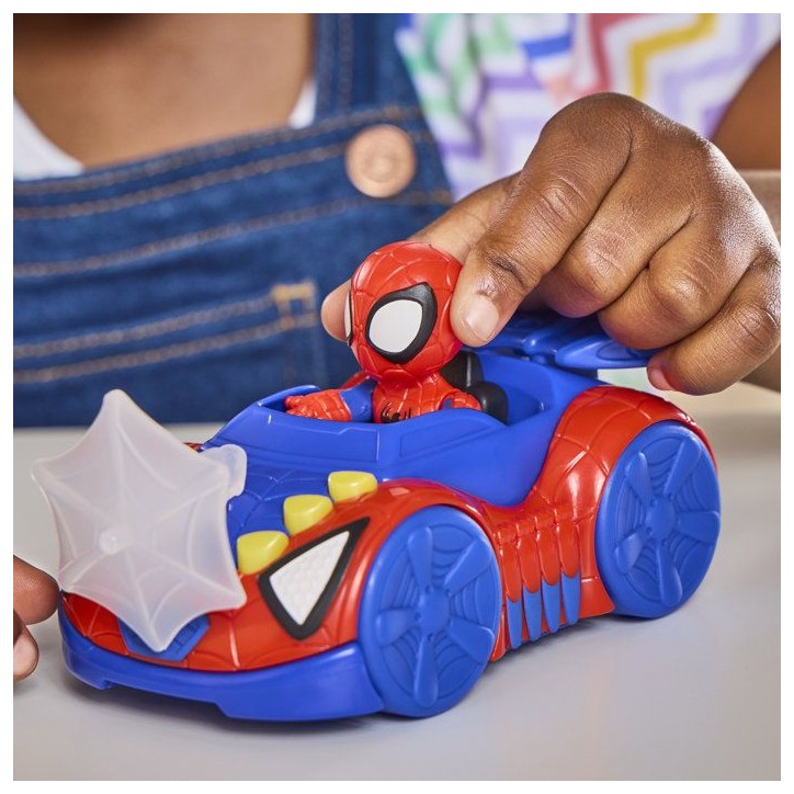 Véhicule Arachno-Bolide de Spidey avec Figurine de 7,5 cm et Accessoire, Jouets pour Enfants, des 3 Ans, Spidey et Ses Amis Ext Véhicule Arachno-Bolide de Spidey avec Figurine de 7,5 cm et Accessoire, Jouets pour Enfants, des 3 Ans, Spidey et Ses Amis Ext