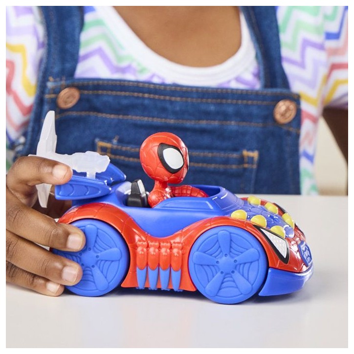 Véhicule Arachno-Bolide de Spidey avec Figurine de 7,5 cm et Accessoire, Jouets pour Enfants, des 3 Ans, Spidey et Ses Amis Ext Véhicule Arachno-Bolide de Spidey avec Figurine de 7,5 cm et Accessoire, Jouets pour Enfants, des 3 Ans, Spidey et Ses Amis Ext