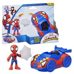 Véhicule Arachno-Bolide de Spidey avec Figurine de 7,5 cm et Accessoi