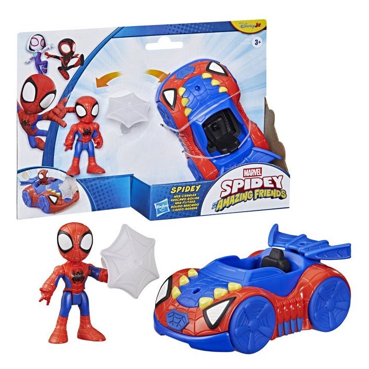 Véhicule Arachno-Bolide de Spidey avec Figurine de 7,5 cm et Accessoire, Jouets pour Enfants, des 3 Ans, Spidey et Ses Amis Ext Véhicule Arachno-Bolide de Spidey avec Figurine de 7,5 cm et Accessoire, Jouets pour Enfants, des 3 Ans, Spidey et Ses Amis Ext