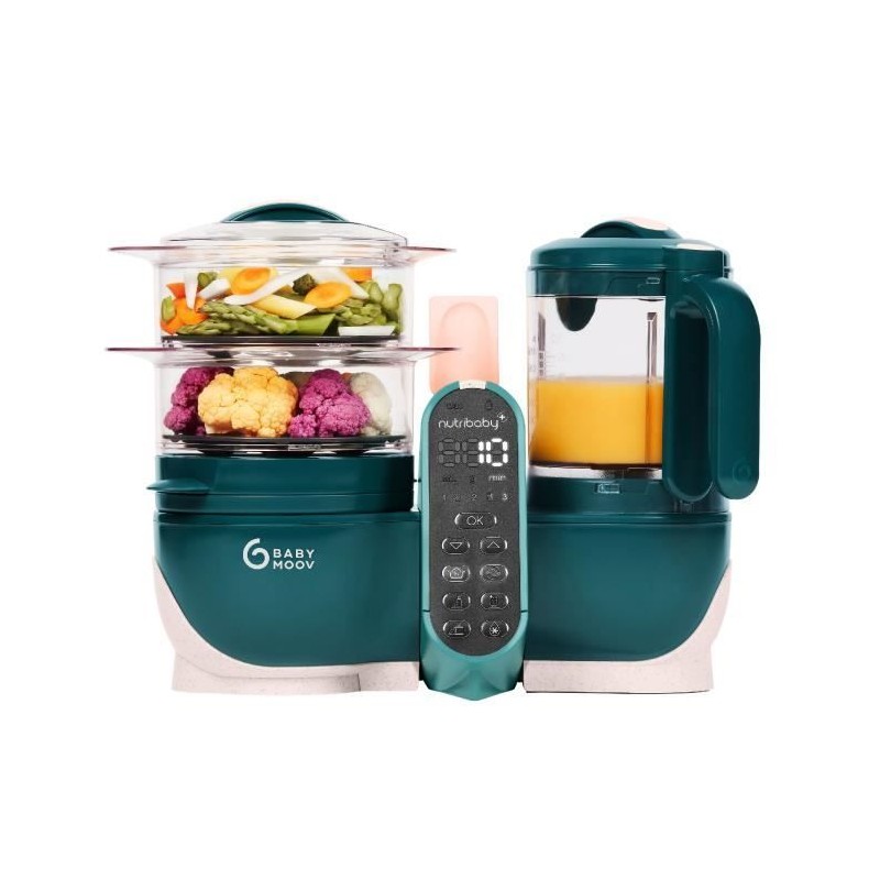 Babymoov Robot Cuiseur Bébé Nutribaby(+) - 6 en 1 - Cuiseur-vapeur/M Babymoov Robot Cuiseur Bébé Nutribaby(+) - 6 en 1 - Cuiseur-vapeur/M