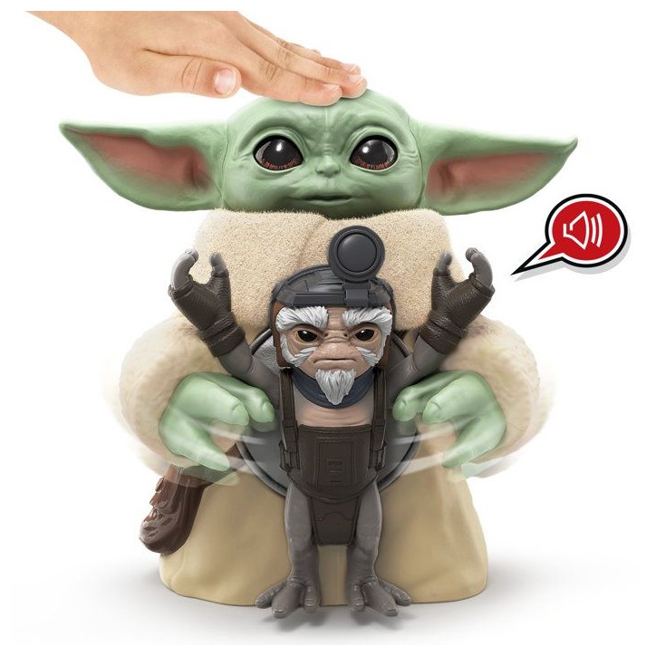 Câlins Grogu, figurine électronique de 16,5 cm et Anzellan, jouets Star Wars: The Mandalorian & Grogu pour enfants, des 4 an Câlins Grogu, figurine électronique de 16,5 cm et Anzellan, jouets Star Wars: The Mandalorian & Grogu pour enfants, des 4 an