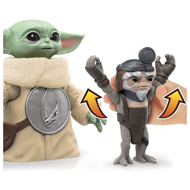 Câlins Grogu, figurine électronique de 16,5 cm et Anzellan, jouets Star Wars: The Mandalorian & Grogu pour enfants, des 4 an Câlins Grogu, figurine électronique de 16,5 cm et Anzellan, jouets Star Wars: The Mandalorian & Grogu pour enfants, des 4 an