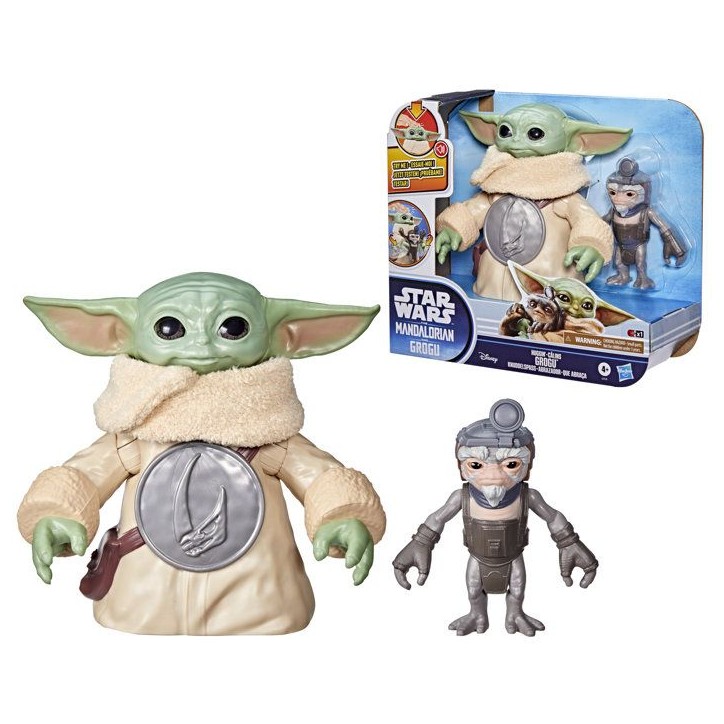 Câlins Grogu, figurine électronique de 16,5 cm et Anzellan, jouets Star Wars: The Mandalorian & Grogu pour enfants, des 4 an Câlins Grogu, figurine électronique de 16,5 cm et Anzellan, jouets Star Wars: The Mandalorian & Grogu pour enfants, des 4 an