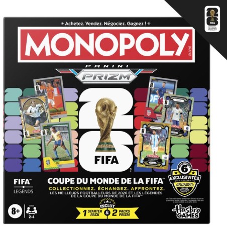Monopoly Coupe du monde FIFA 2026, jeu de société de football avec b