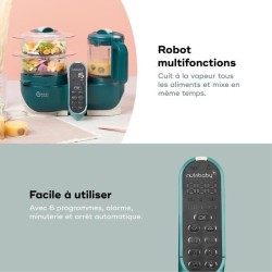 Babymoov Robot Cuiseur Bébé Nutribaby(+) - 6 en 1 - Cuiseur-vapeur/M