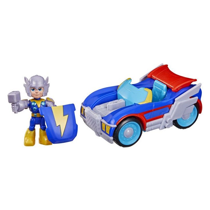 Figurine Thor de 7,5 cm et véhicule Foudremobile, Jouets de Super-héros, des 3 ans, Iron Man et Ses Amis Extraordinaires Marve Figurine Thor de 7,5 cm et véhicule Foudremobile, Jouets de Super-héros, des 3 ans, Iron Man et Ses Amis Extraordinaires Marve