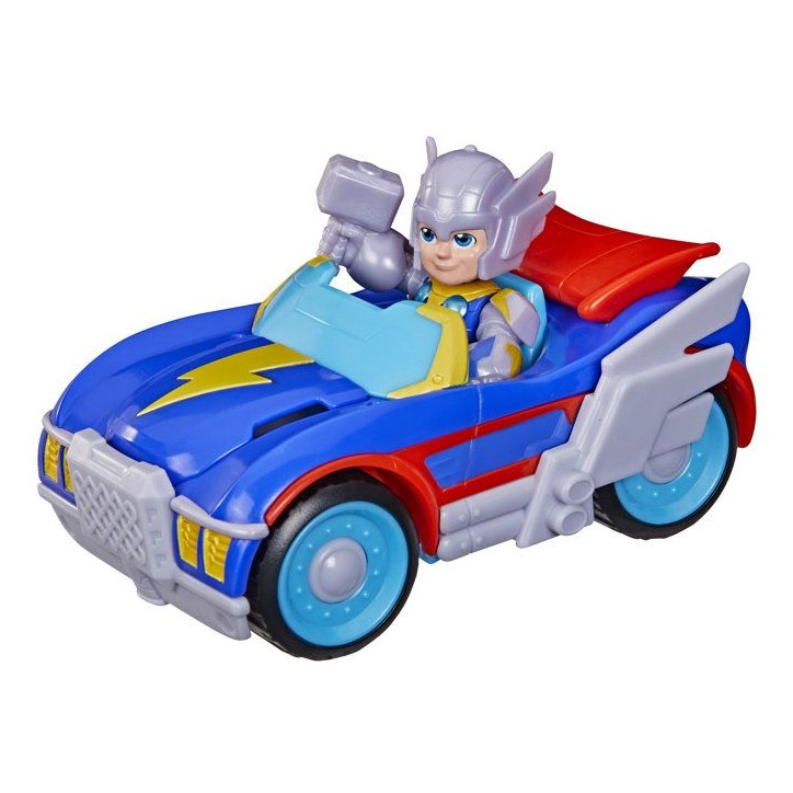 Figurine Thor de 7,5 cm et véhicule Foudremobile, Jouets de Super-héros, des 3 ans, Iron Man et Ses Amis Extraordinaires Marve Figurine Thor de 7,5 cm et véhicule Foudremobile, Jouets de Super-héros, des 3 ans, Iron Man et Ses Amis Extraordinaires Marve
