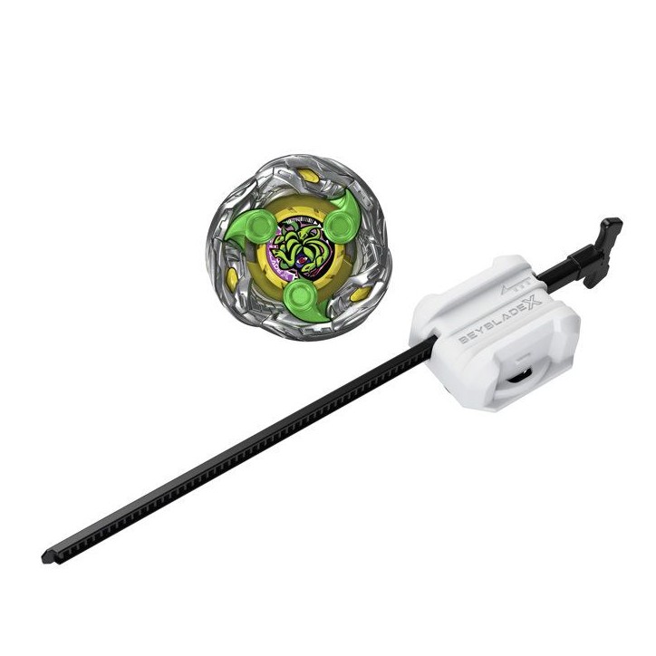 Beyblade X Starter Pack Stun Medusa 9-60GB UX, toupie Takara Tomy de type endurance avec lanceur, toupies de compétition, des 8 Beyblade X Starter Pack Stun Medusa 9-60GB UX, toupie Takara Tomy de type endurance avec lanceur, toupies de compétition, des 8