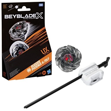 Beyblade X Starter Pack Rudder Phoenix 4-70LF UX, toupie Takara Tomy d