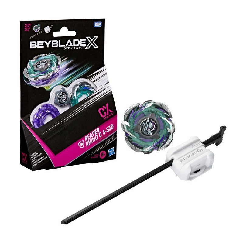 Beyblade X Starter Pack Reaper Rhino C 4-55D CX, toupie Takara Tomy de