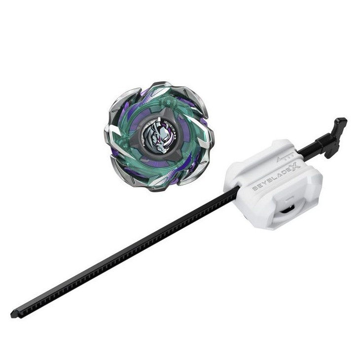 Beyblade X Starter Pack Reaper Rhino C 4-55D CX, toupie Takara Tomy de type défense avec lanceur, toupies de compétition, des Beyblade X Starter Pack Reaper Rhino C 4-55D CX, toupie Takara Tomy de type défense avec lanceur, toupies de compétition, des