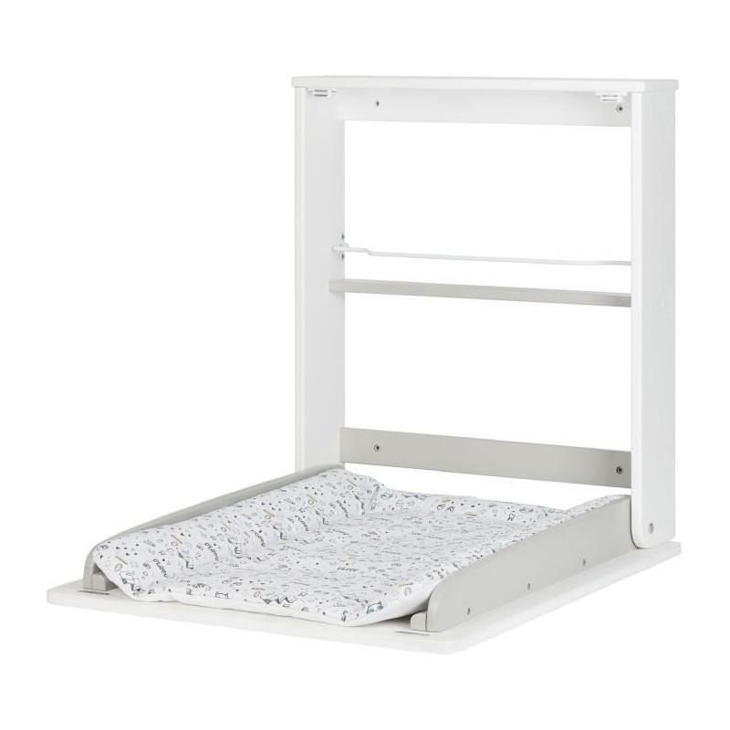 Badabulle Table a langer murale Plouf, avec matelas a langer inclus - Badabulle Table a langer murale Plouf, avec matelas a langer inclus -