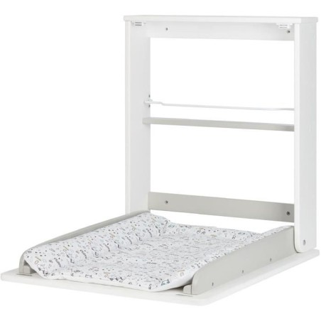 Badabulle Table a langer murale Plouf, avec matelas a langer inclus -
