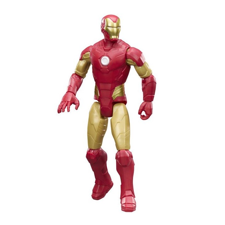 Figurine Iron Man 30 cm, Titan Series, 11 points d'articulation, jouets de super-héros pour enfants, Marvel Avengers, des 4 an Figurine Iron Man 30 cm, Titan Series, 11 points d'articulation, jouets de super-héros pour enfants, Marvel Avengers, des 4 an