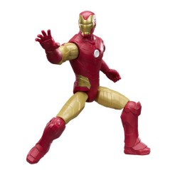 Figurine Iron Man 30 cm, Titan Series, 11 points d'articulation, joue