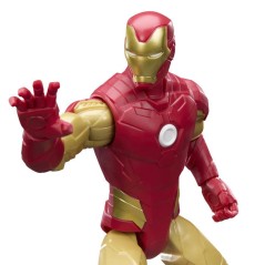 Figurine Iron Man 30 cm, Titan Series, 11 points d'articulation, joue