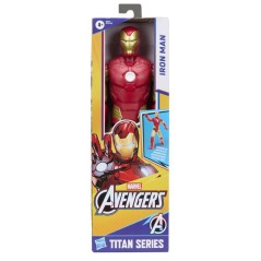 Figurine Iron Man 30 cm, Titan Series, 11 points d'articulation, joue