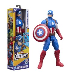 Figurine Captain America 30 cm, Titan Series, 11 points d'articulatio