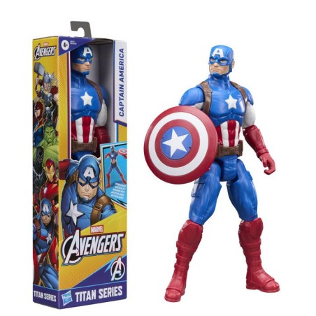 Figurine Captain America 30 cm, Titan Series, 11 points d'articulatio