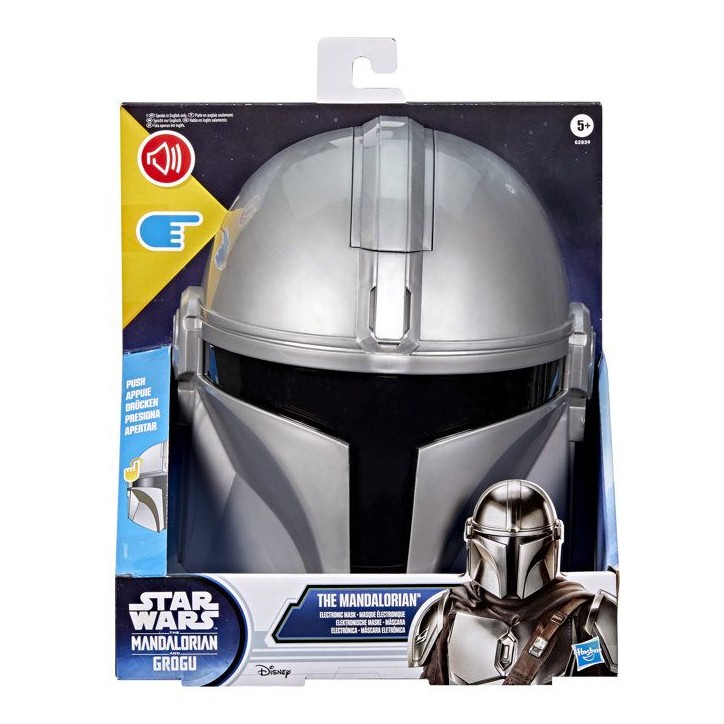 Masque électronique du Mandalorien Star Wars, phrases et effets sonores, déguisement pour enfants, des 5 ans Masque électronique du Mandalorien Star Wars, phrases et effets sonores, déguisement pour enfants, des 5 ans