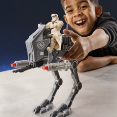 Figurine pilote d'AT-RT Imperial Remnant et AT-RT, Star Wars: The Mandalorian & Grogu, Star Wars ActionVerse, des 4 ans