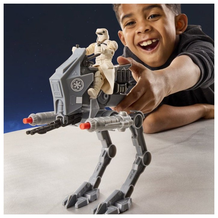 Figurine pilote d'AT-RT Imperial Remnant et AT-RT, Star Wars: The Mandalorian & Grogu, Star Wars ActionVerse, des 4 ans Figurine pilote d'AT-RT Imperial Remnant et AT-RT, Star Wars: The Mandalorian & Grogu, Star Wars ActionVerse, des 4 ans