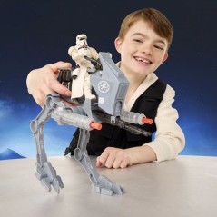 Figurine pilote d'AT-RT Imperial Remnant et AT-RT, Star Wars: The Mand