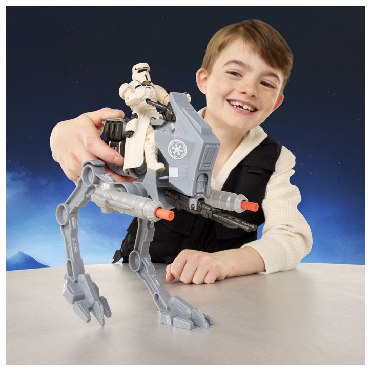 Figurine pilote d'AT-RT Imperial Remnant et AT-RT, Star Wars: The Mandalorian & Grogu, Star Wars ActionVerse, des 4 ans Figurine pilote d'AT-RT Imperial Remnant et AT-RT, Star Wars: The Mandalorian & Grogu, Star Wars ActionVerse, des 4 ans