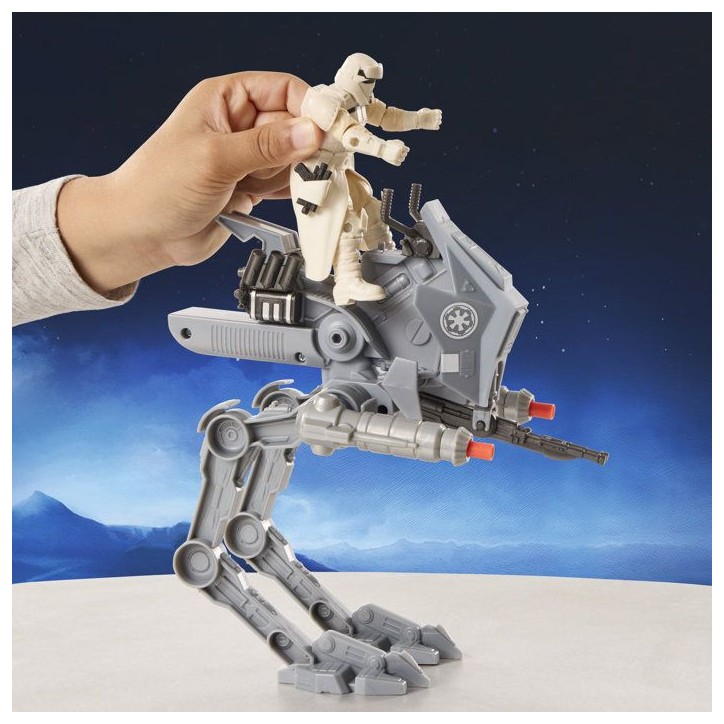 Figurine pilote d'AT-RT Imperial Remnant et AT-RT, Star Wars: The Mandalorian & Grogu, Star Wars ActionVerse, des 4 ans Figurine pilote d'AT-RT Imperial Remnant et AT-RT, Star Wars: The Mandalorian & Grogu, Star Wars ActionVerse, des 4 ans