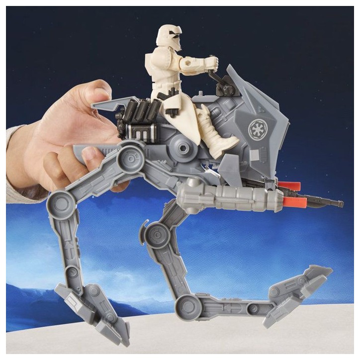 Figurine pilote d'AT-RT Imperial Remnant et AT-RT, Star Wars: The Mandalorian & Grogu, Star Wars ActionVerse, des 4 ans Figurine pilote d'AT-RT Imperial Remnant et AT-RT, Star Wars: The Mandalorian & Grogu, Star Wars ActionVerse, des 4 ans