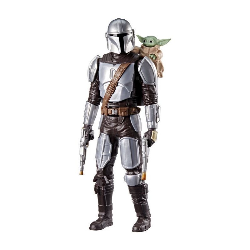 Figurine Mandalorien de 28 cm avec effets sonores, jouets interactifs