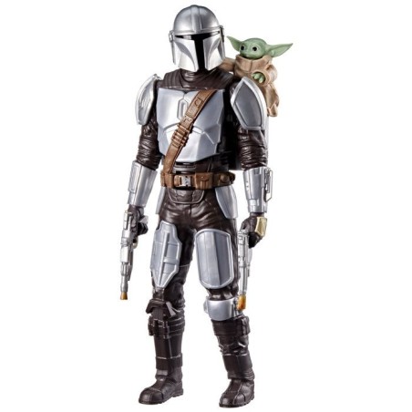 Figurine Mandalorien de 28 cm avec effets sonores, jouets interactifs