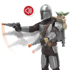 Figurine Mandalorien de 28 cm avec effets sonores, jouets interactifs