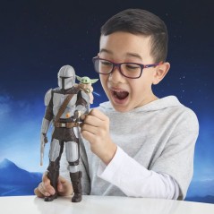 Figurine Mandalorien de 28 cm avec effets sonores, jouets interactifs