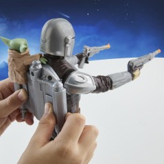 Figurine Mandalorien de 28 cm avec effets sonores, jouets interactifs