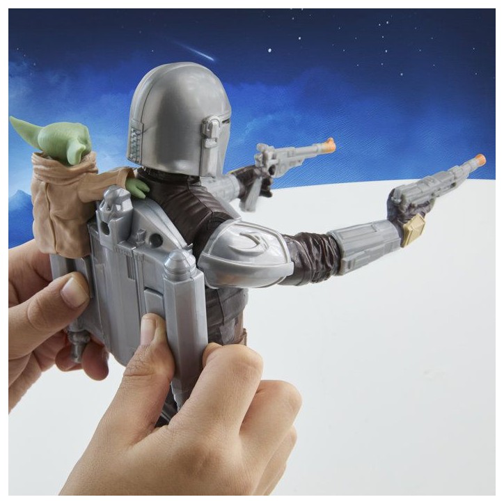 Figurine Mandalorien de 28 cm avec effets sonores, jouets interactifs Star Wars The Mandalorian & Grogu, des 4 ans Figurine Mandalorien de 28 cm avec effets sonores, jouets interactifs Star Wars The Mandalorian & Grogu, des 4 ans