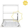 Badabulle Table a langer murale Plouf, avec matelas a langer inclus -