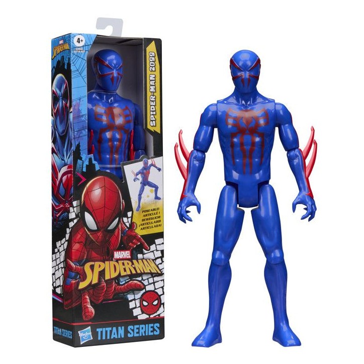 Figurine Spider-Man 2099 de 30 cm deluxe, Titan Series, jouets de super-héros, des 4 ans, Marvel Spider-Man