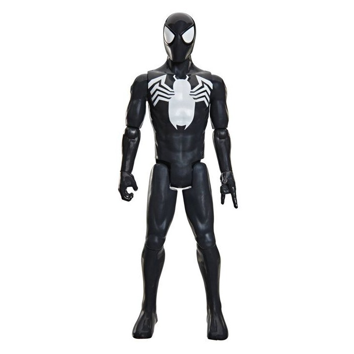 Figurine Spider-Man en costume noir 30 cm deluxe, Titan Series, jouets de super-héros pour enfants, Marvel Spider-Man, des 4 Figurine Spider-Man en costume noir 30 cm deluxe, Titan Series, jouets de super-héros pour enfants, Marvel Spider-Man, des 4