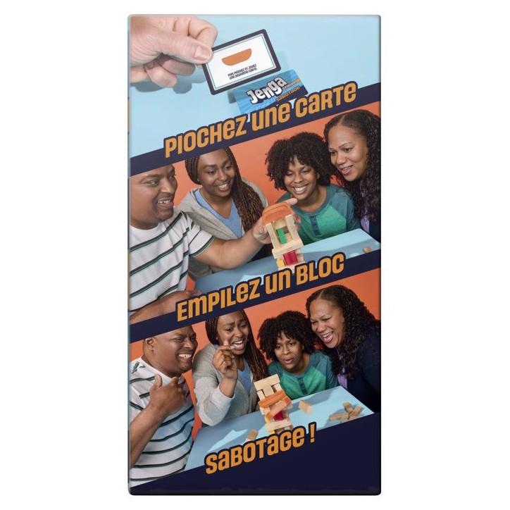 Jenga Sabotage pack d'extension, Jeu d'ambiance, Hasbro Games, des 6 ans