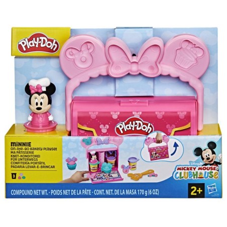 Play-Doh Disney Junior Ma pâtisserie avec Minnie Mouse, pâte a modeler Mickey, Loisirs créatifs préscolaires, des 2 ans