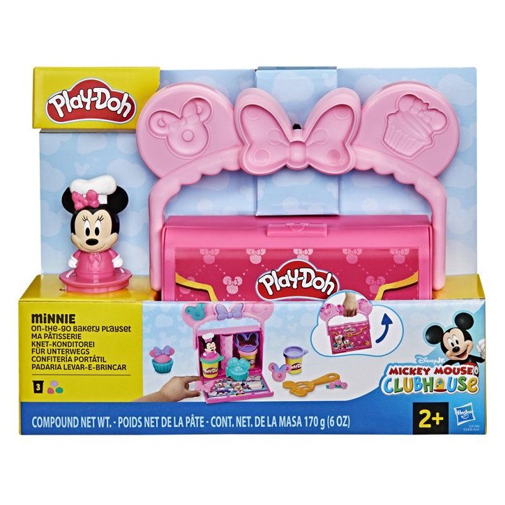 Play-Doh Disney Junior Ma pâtisserie avec Minnie Mouse, pâte a modeler Mickey, Loisirs créatifs préscolaires, des 2 ans